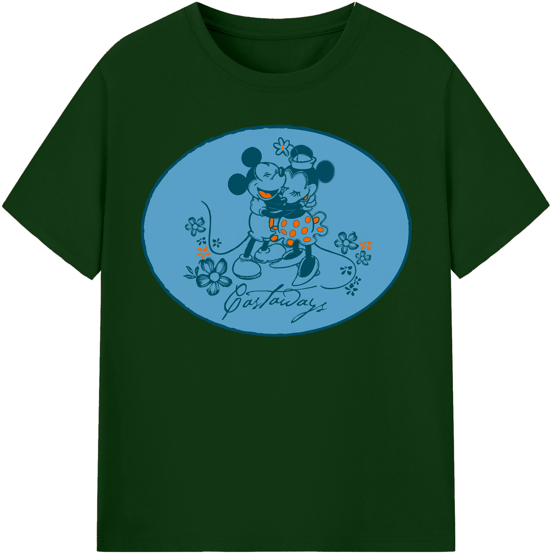 （画像用） ミッキーマウス Mickey Mouse 綿100％半袖Tシャツ（フロントプリント）